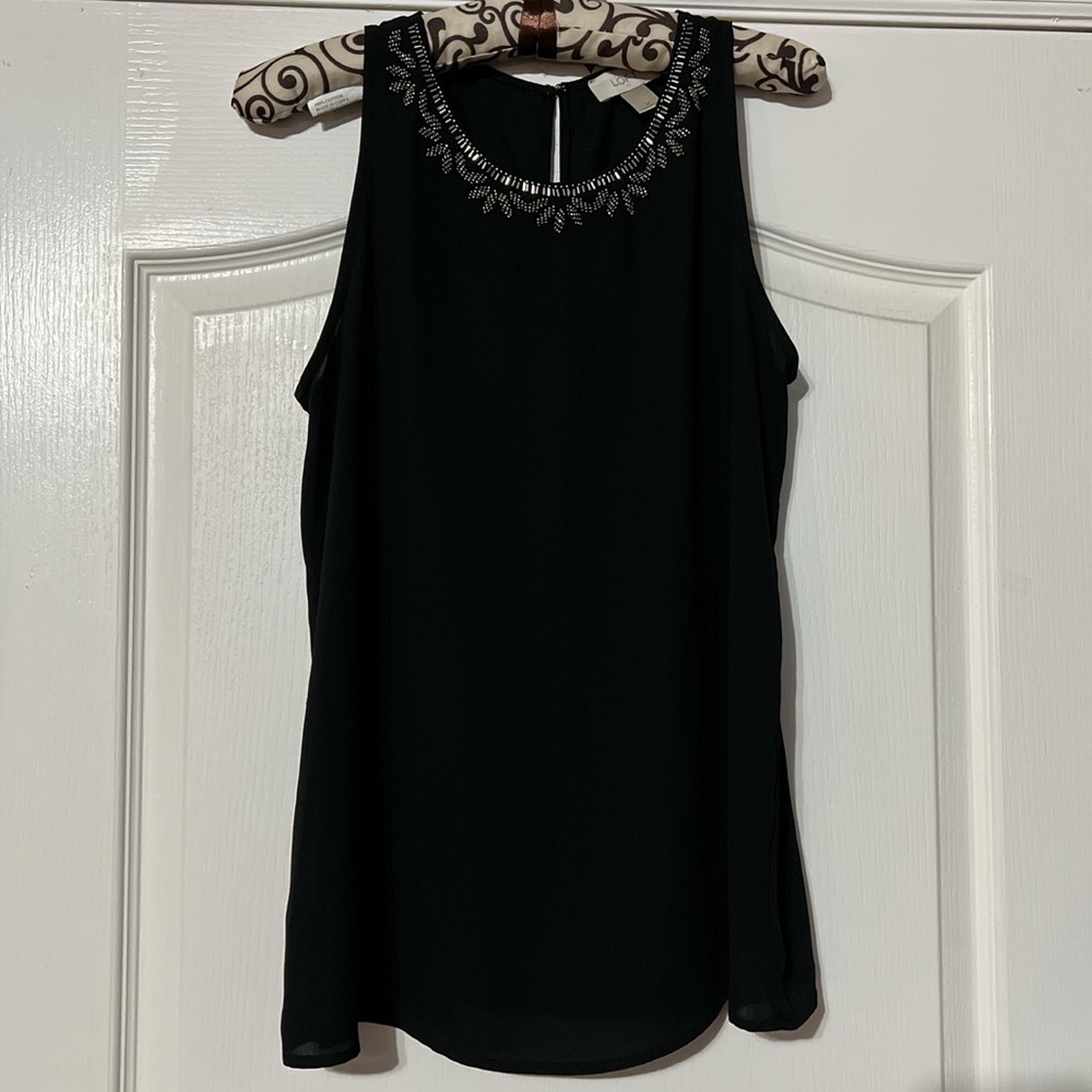 LOFT. Size medium. Black. Tank top. - Picture 1 of 3